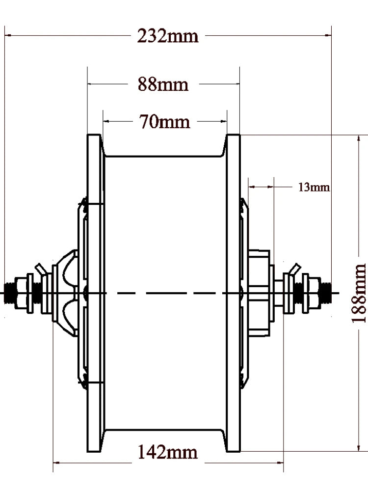 Lonnyo 70H High Performance Hub Motor